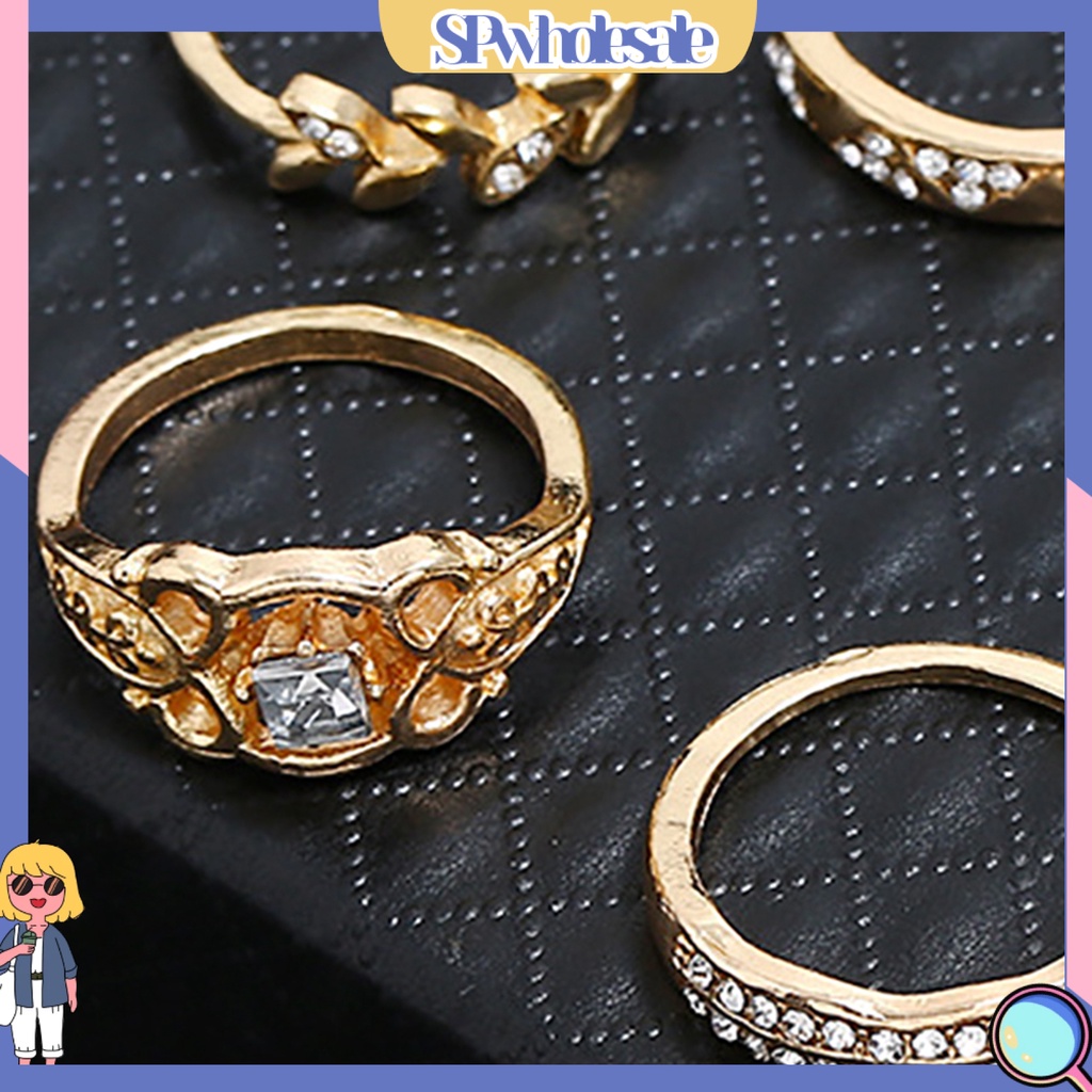 <SPwholesale> Bộ 7 Nhẫn Đeo Đốt Ngón Tay Nhiều Kiểu Dáng