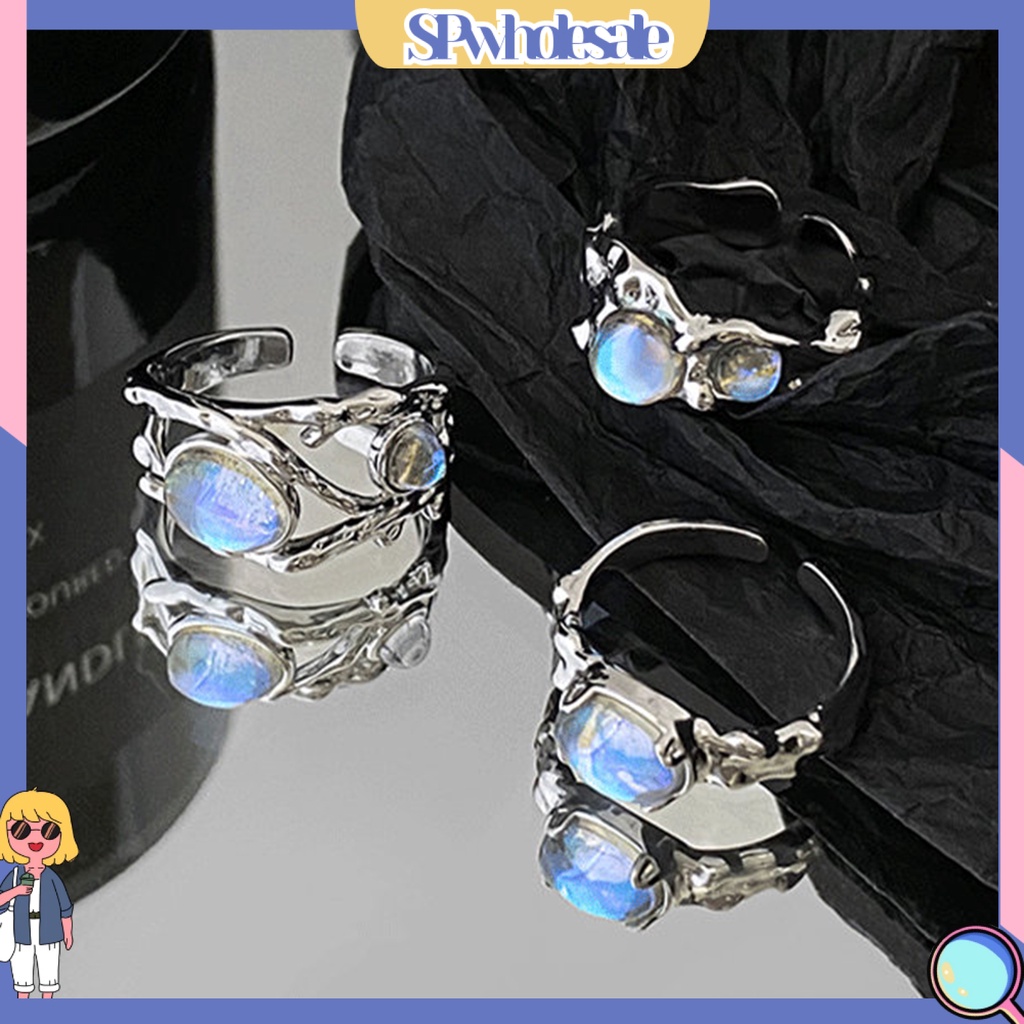 &lt;SPwholesale&gt; Nhẫn Cặp Đôi Sáng Bóng Đẹp Mắt Dễ Phối Đồ Chống Mài Mòn Tinh Tế Mặc Hàng Ngày