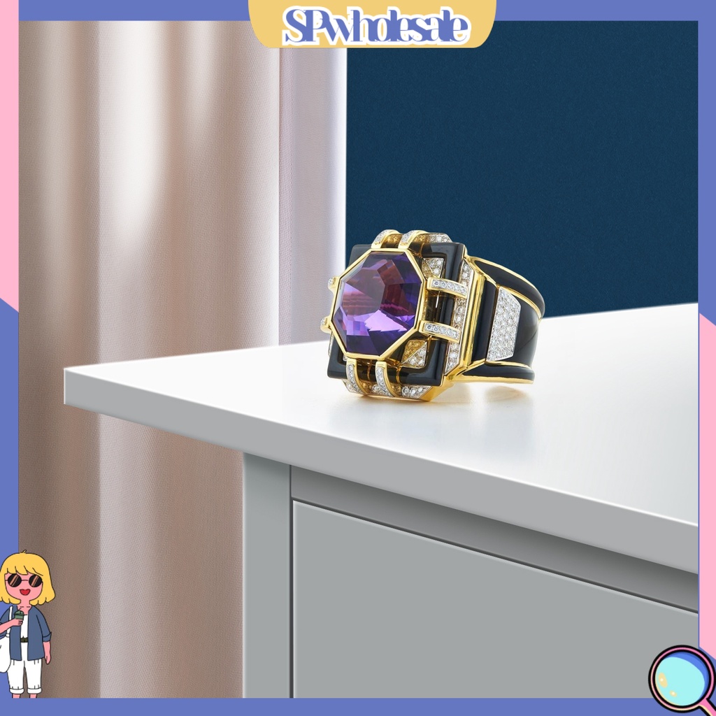 &lt;SPwholesale&gt; Nhẫn Dát Pha Lê Giả Nhiều Kích Cỡ Thanh Lịch Mặc Hàng Ngày Cho Nữ