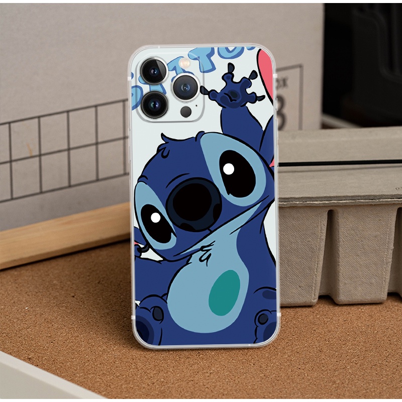 Ốp Điện Thoại Silicon Mềm Hình Stitch Dễ Thương Cho iPhone 13 14 Pro XS Max 12 mini 11 Pro Max XR X 6S 7 8 Plus SE2020 Case