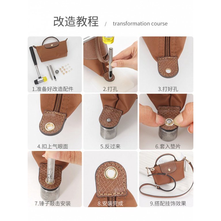 LONGCHAMP Hàng Có Sẵn Mới Về Túi Xách Đeo Vai mini Hình Cà Rốt Dài Đục Lỗ Nhiều Kiểu Dáng [Không Kèm Túi