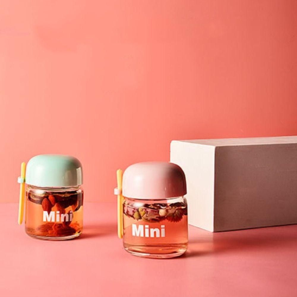 LEISURE Bình Nước Thủy Tinh Mini 150ML Kiểu Dáng Dễ Thương Cho Bé