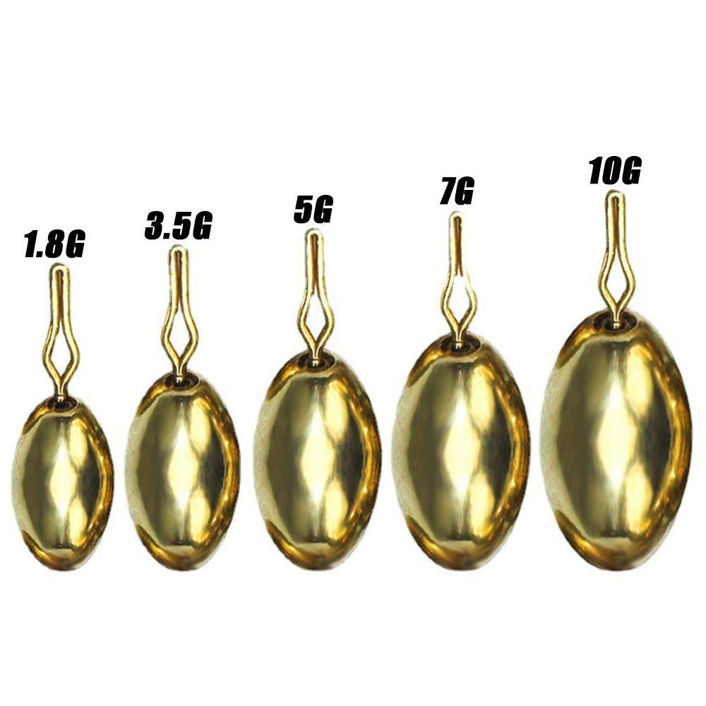 MAYSHOW Set 5 / 10 / 15 Chì Câu Cá Bằng Đồng