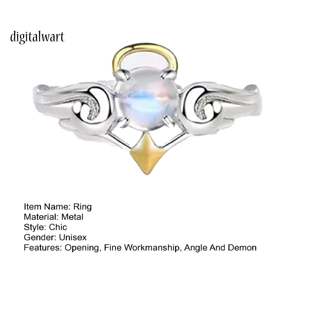 Kỹ Thuật Số| Nhẫn Cặp Dạng Hở Cạnh Trơn Tinh Tế Làm Quà Tặng Ngày Lễ