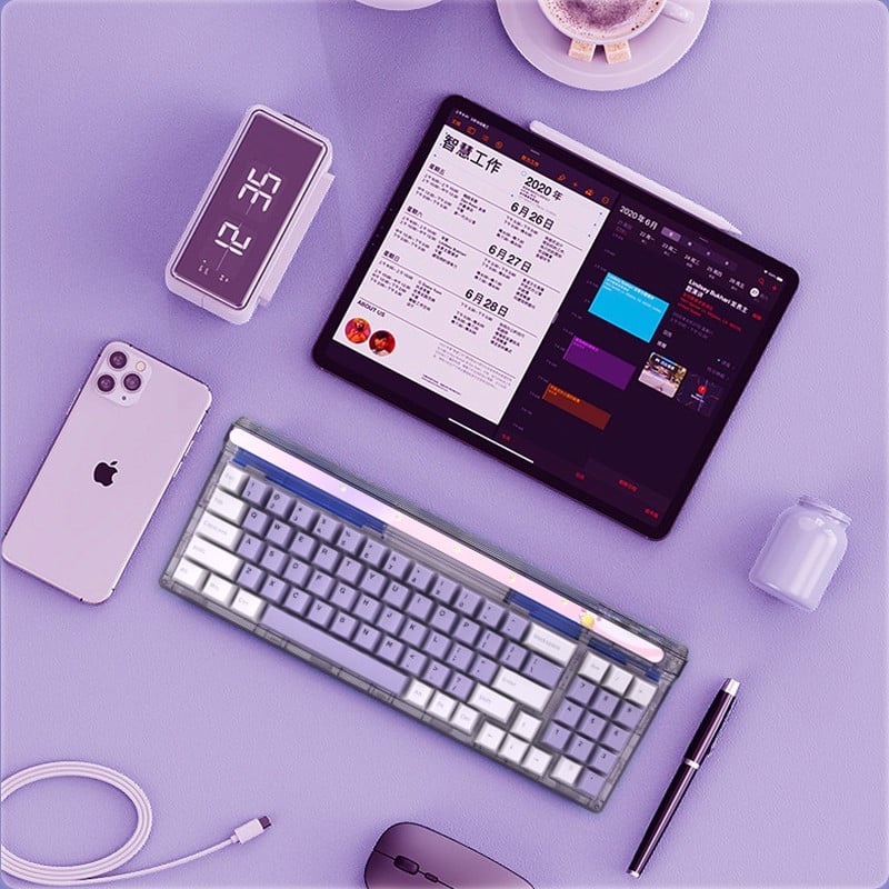 Bàn phím cơ Newmen GM780 Nebula Gasket không dây - Hàng chính hãng