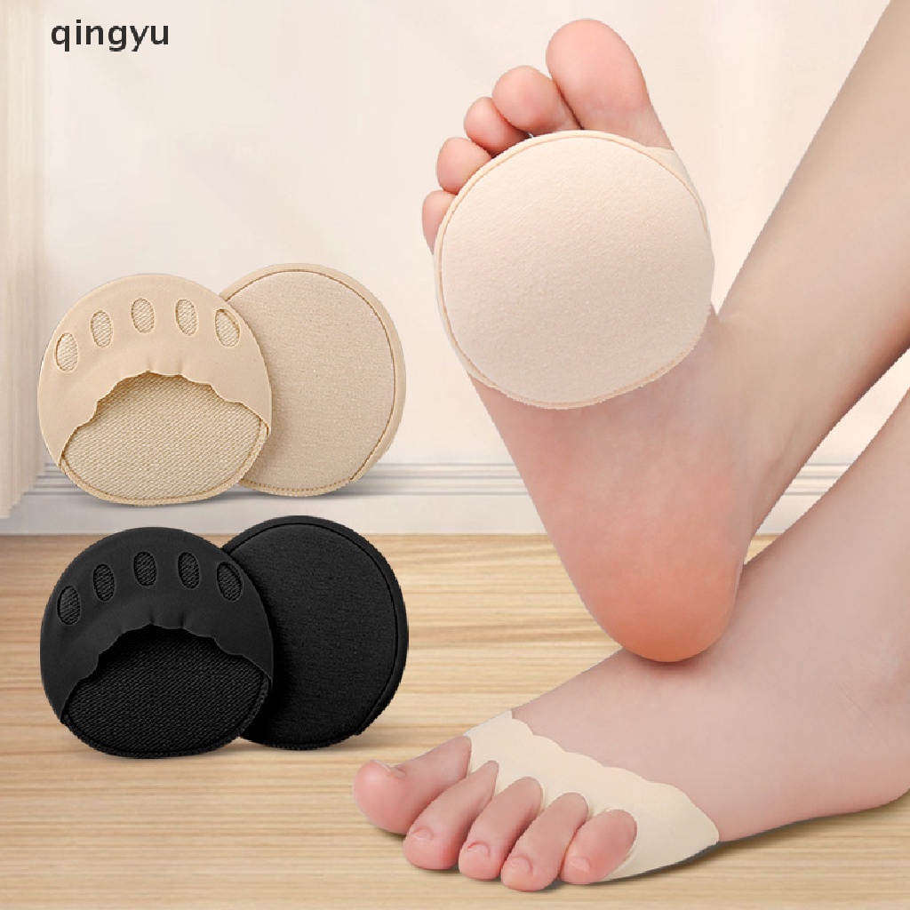 1 Cặp Đệm Lót Giày Cao Gót Nửa Bàn Chân Chống Sốc Họa Tiết Ren Gợn Sóng