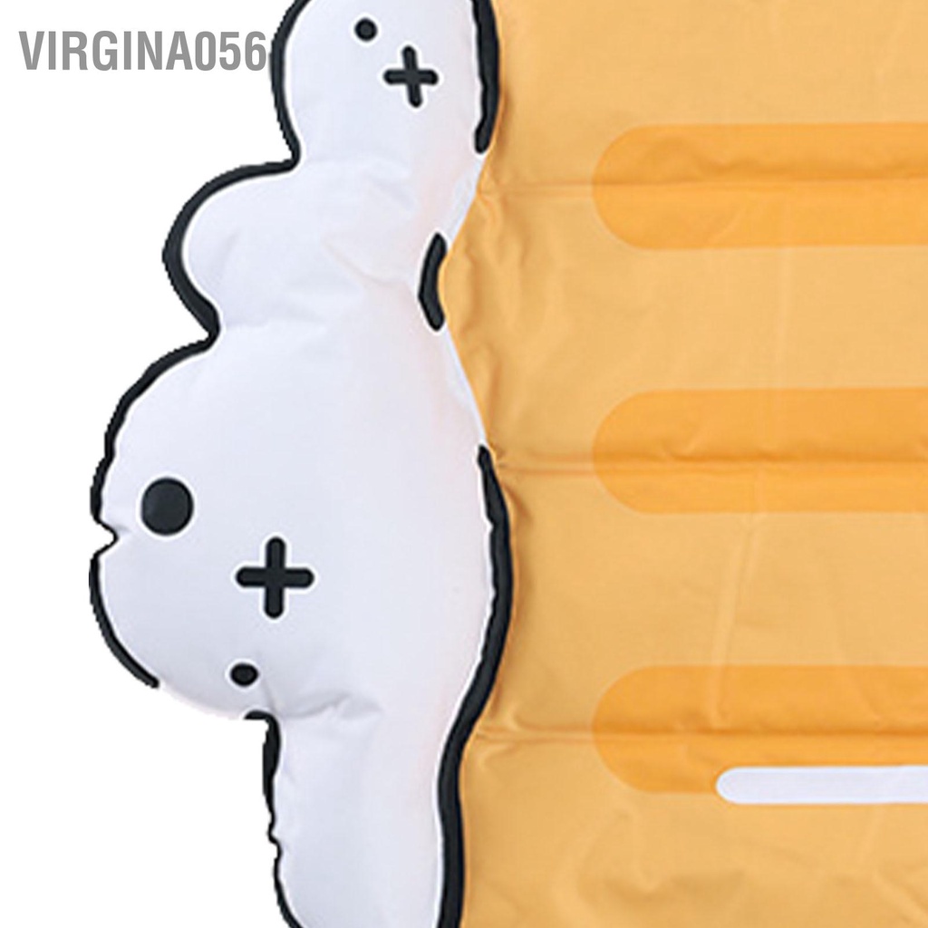 Virgina056 Miếng Gel Làm Mát Cho Thú Cưng Dễ Thương Bên Bờ Biển Đảng Giảm Nhiệt Độ Mềm Mại Thoải Mái Chó Băng Lụa Mèo