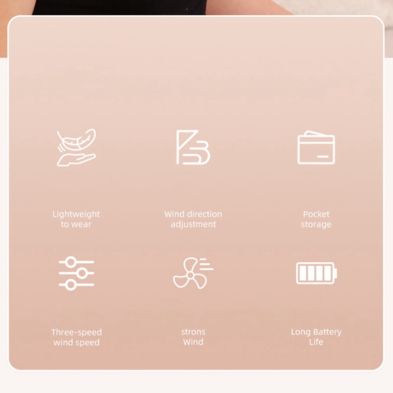 Quạt Mini Bỏ Túi 1600 Mah Có Thể Gấp Gọn Tiện Dụng