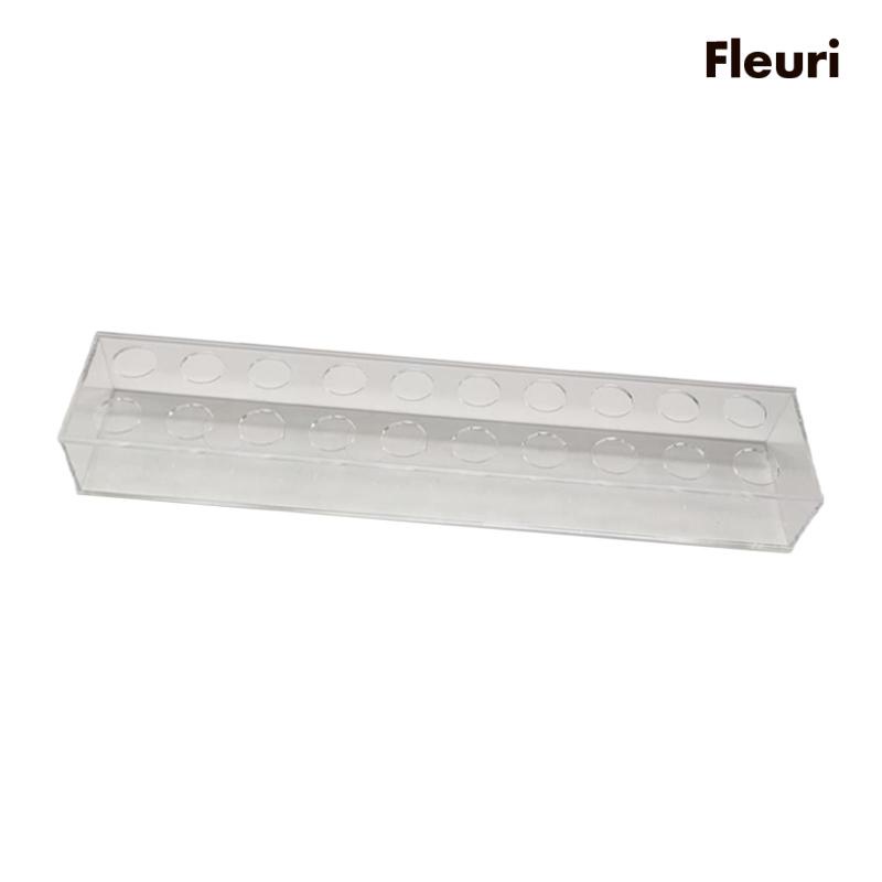 Lọ Hoa Hình Chữ Nhật Bằng Acrylic Trong Suốt Dùng Trang Trí Bàn Làm Việc