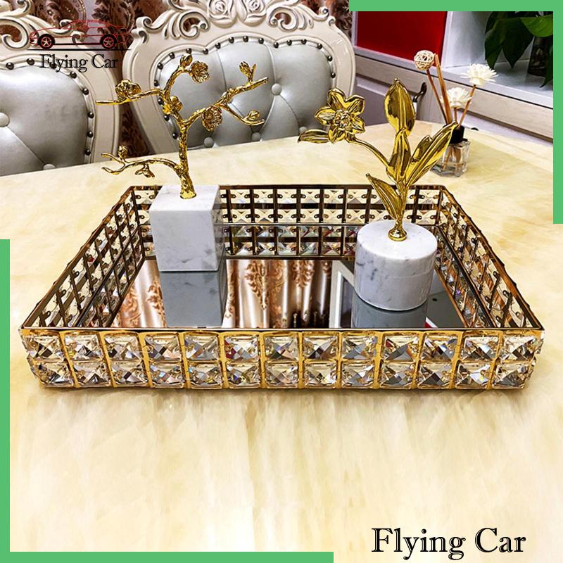 Khay Đựng Đồ Trang Điểm / Mỹ Phẩm / Kẹo Ngọt 2 Ngăn Thiết Kế Tinh Tế Tiện Dụng Cho Tiệc Cưới