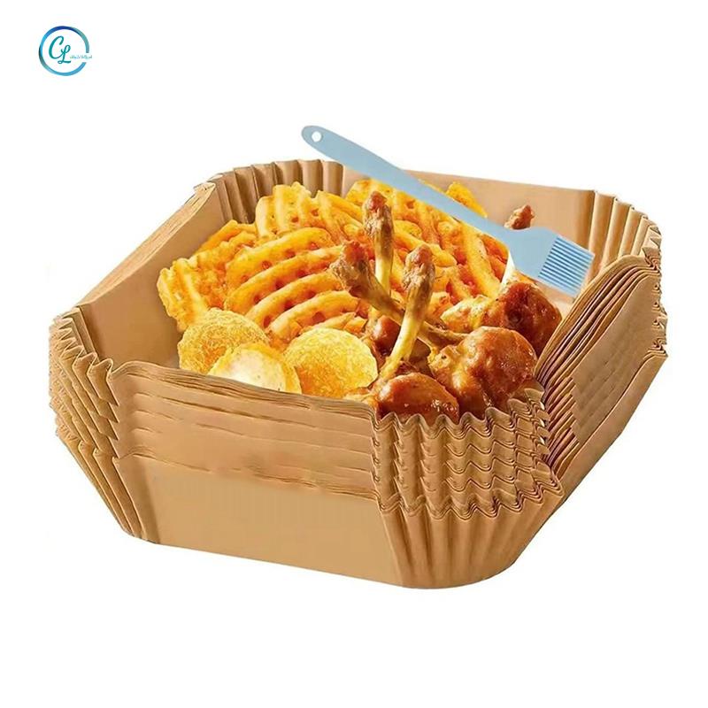 Bộ 100 Giấy Nướng Bánh Chống Thấm Nước Không Xốp Cấp Thực Phẩm Hình Vuông (20Cm)
