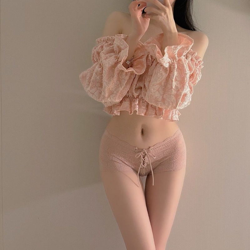 Quần Lót Ren Lưng Vừa Đính Nơ Gợi Cảm Cho Nữ