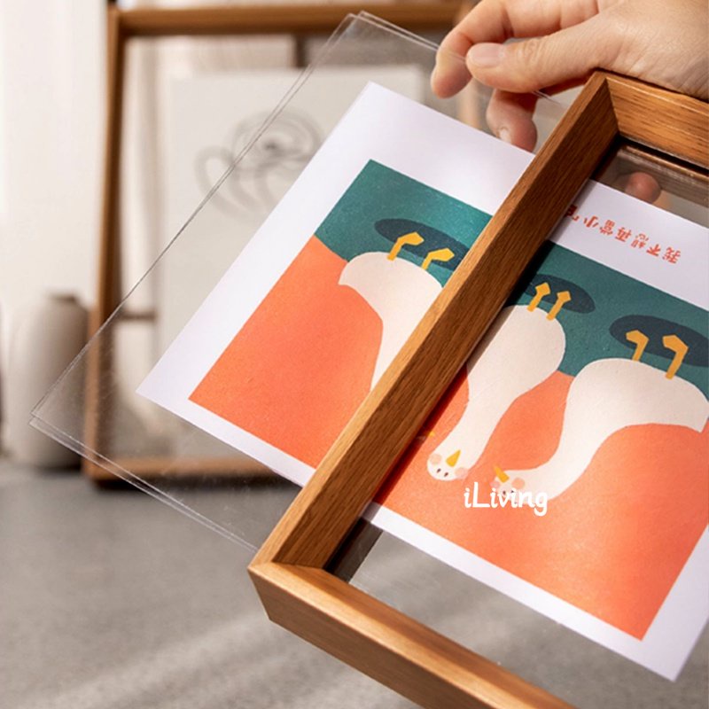 Khung Ảnh Bằng Acrylic Trong Suốt Hai Mặt Kích Thước 6 / 7 / 8 / 10 Inches A4 Để Bàn Trang Trí DIY