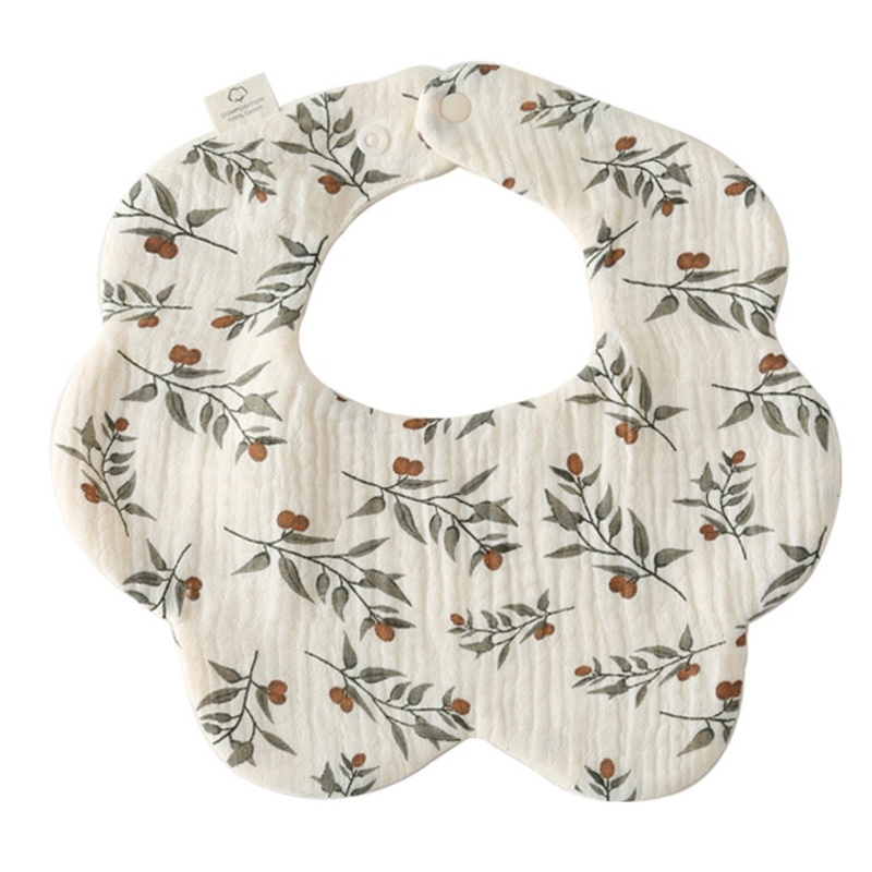 Yếm Ăn Cotton Chống Thấm Nước Tiện Dụng Cho Bé