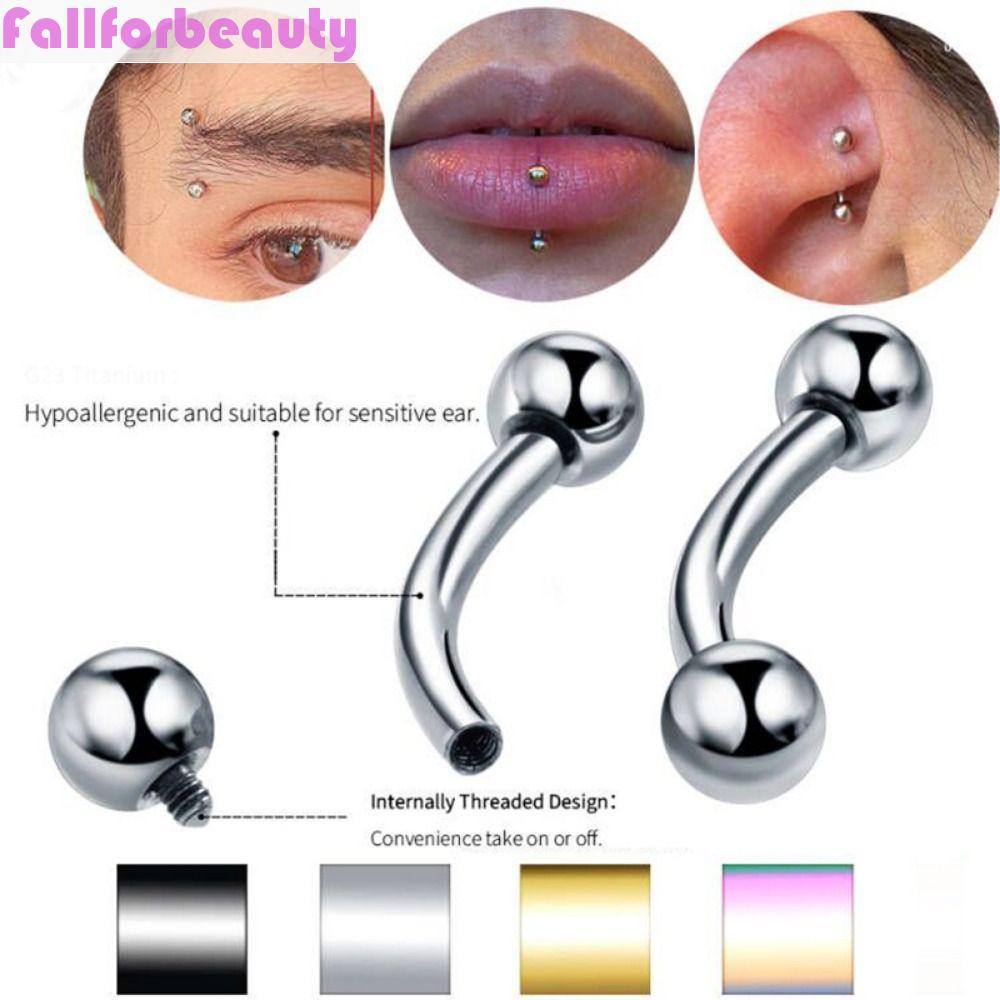 Khuyên Kẹp Môi Bằng Thép Không Gỉ Không Cần Khoan Lỗ