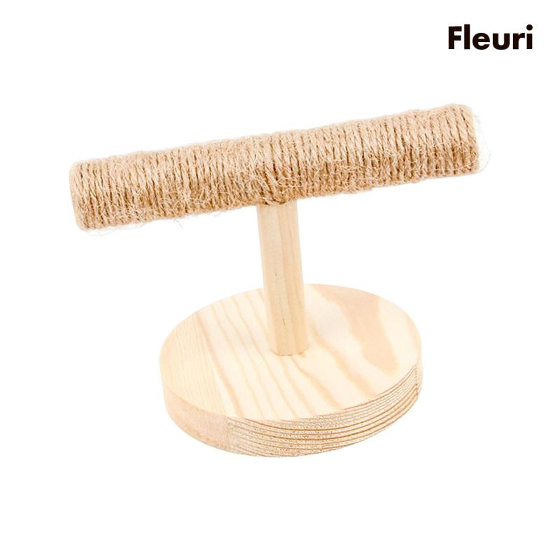 Giá Đỡ Huấn Luyện Chim Cảnh Bằng Gỗ Màu Trơn Cỡ Nhỏ / Vừa / Nhỏ