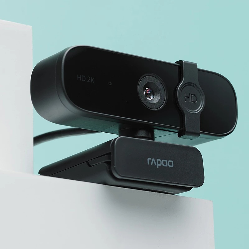 Webcam Rapoo C280 2K HD Với Cổng Usb 2.0 Kèm Mic Có Thể Xoay Cho Phát Trực Tiếp Và Phát Trực Tiếp Ốp