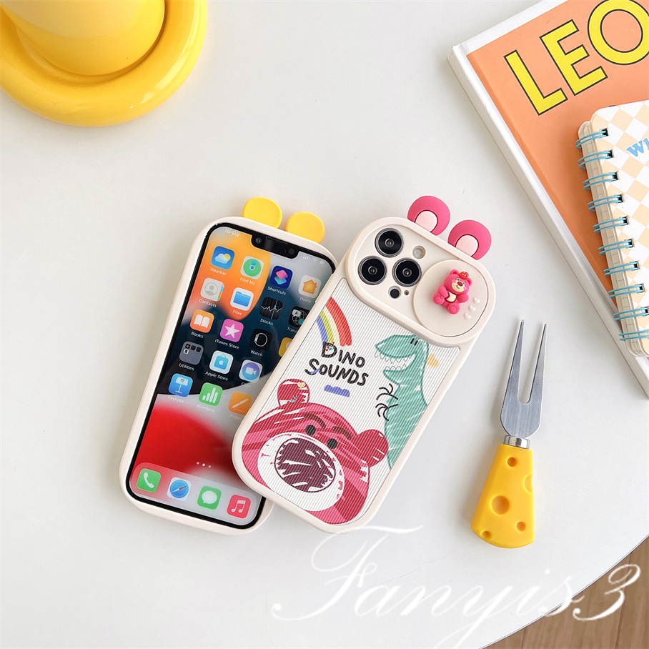 Ốp Điện Thoại Mềm In Hình Gấu Hoạt Hình Cho iPhone 14 13 12 11 Pro Max X XR Xs Max 14 13 12 11