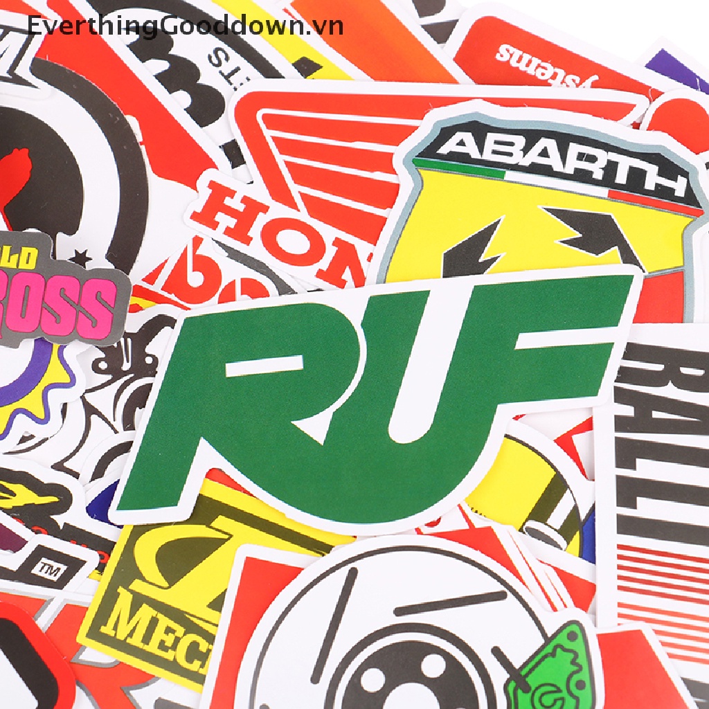 Everthinggooddown 100 Miếng Dán Vinyl In Logo Xe Đua Dirt Bike