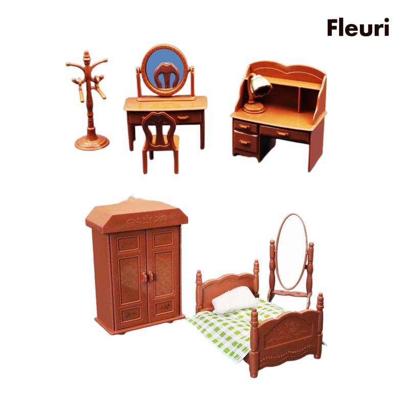[Fleurir] Bộ Nội Thất Nhà Bếp Nhà Búp Bê Phong Cách A