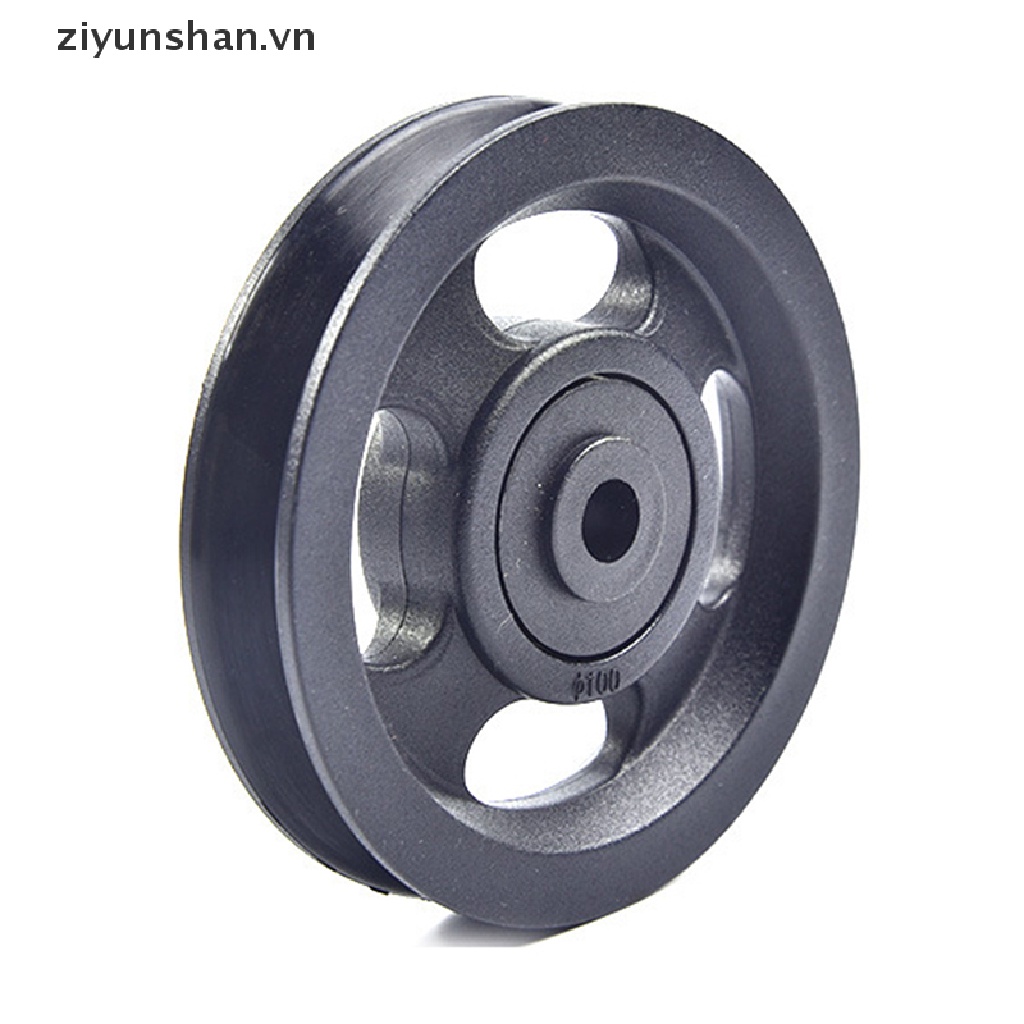 1 Bánh Xe Ròng Rọc 100mm Chất Liệu Abs Màu Đen Chống Mòn Dùng Để Tập Gym