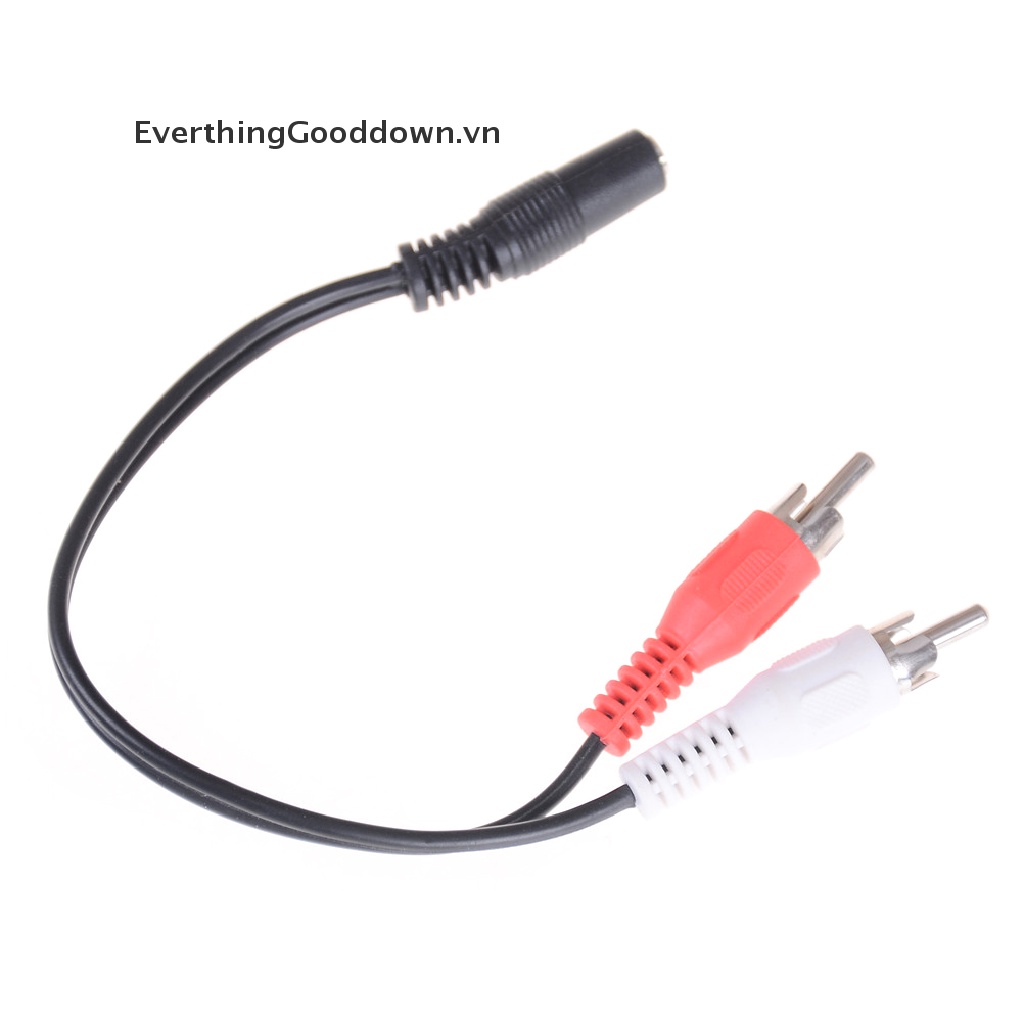 Giấy Dán Tường Trang Trí Nội Thất Đẹp Mắt Dây Cáp Âm Thanh Chia 2 Cổng RCA 3.5mm 1 / 8 ''