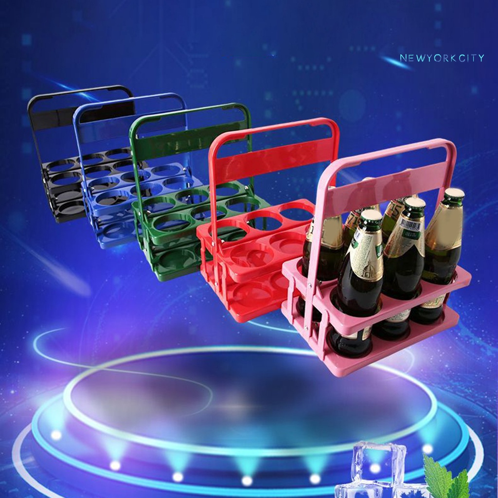 Set 6 Giá Đỡ Bình Bia Cầm Tay Chống Vỡ Có Thể Tái Sử Dụng