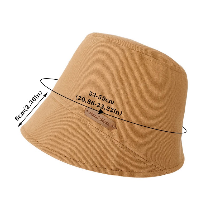 Nón Bucket Chất Liệu Cotton Chống Nắng Thời Trang Xuân Hạ Cho Nữ