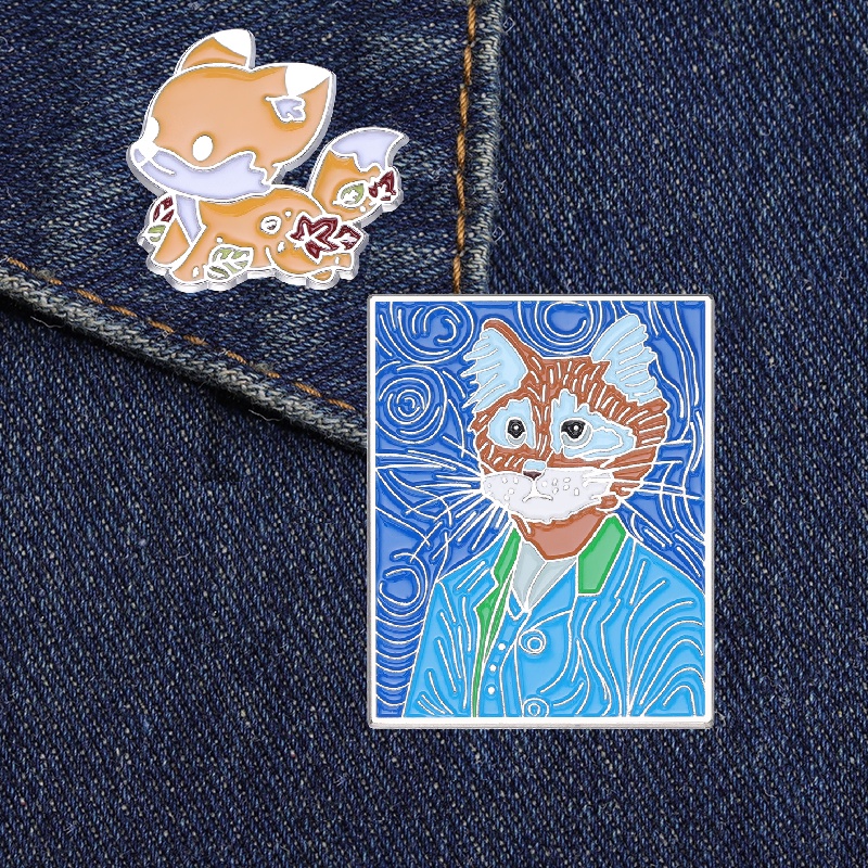 Huy Hiệu Cài Áo Hình Chú Cáo Dễ Thương