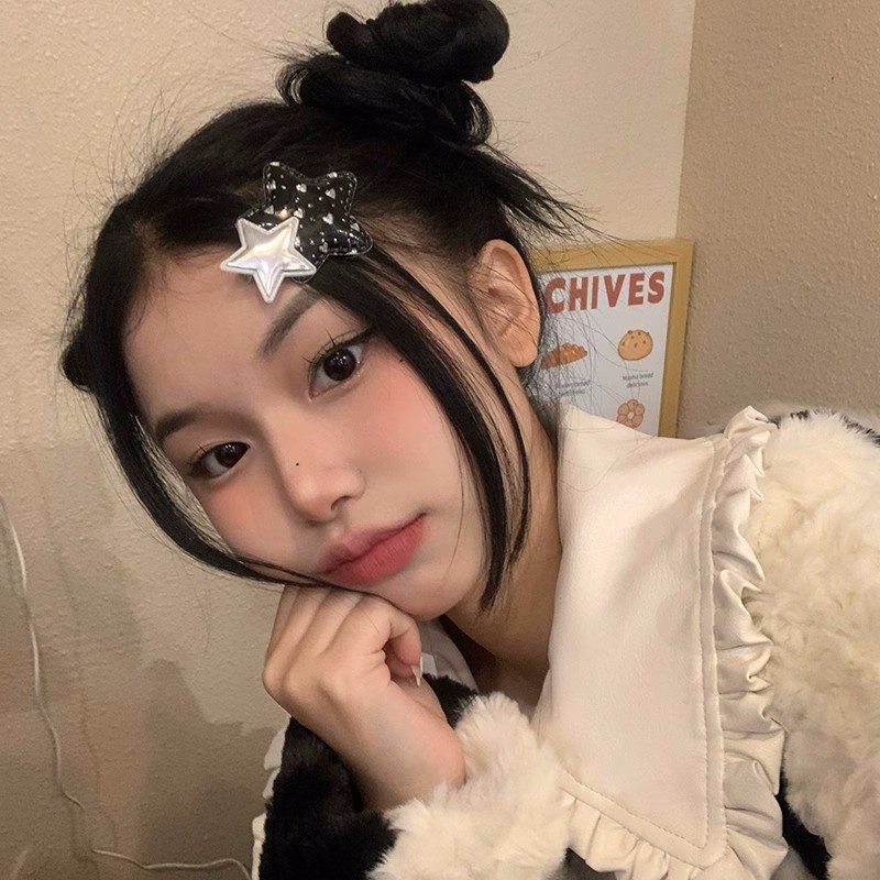 Kẹp Tóc Hình Ngôi Sao Năm Cánh Lấp Lánh Phong Cách Harajuku Y2k