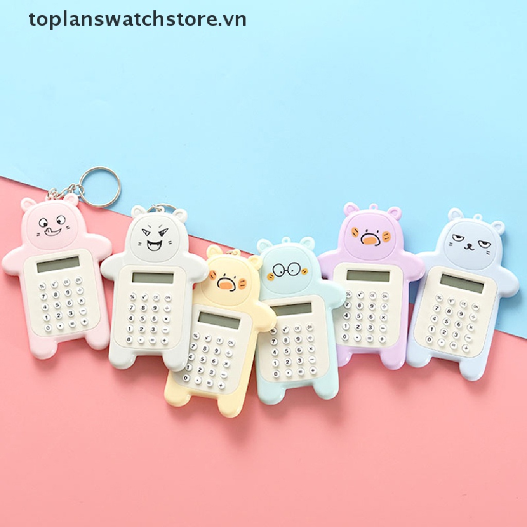 Máy Tính Bỏ Túi Kỹ Thuật Số 8 Họa Tiết Hoạt Hình Sáng Tạo Kích Thước Nhỏ Gọn Cho Học Sinh