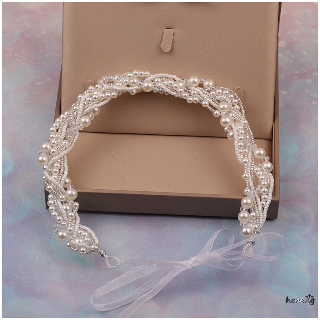 Băng Đô Cài Tóc Đính Ngọc Trai Dễ Thương