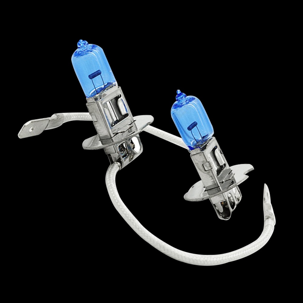 Set 2 Bóng Đèn Pha H3 Xenon Halogen 100W DC 12V Ánh Sáng Trắng Dành Cho Ô Tô