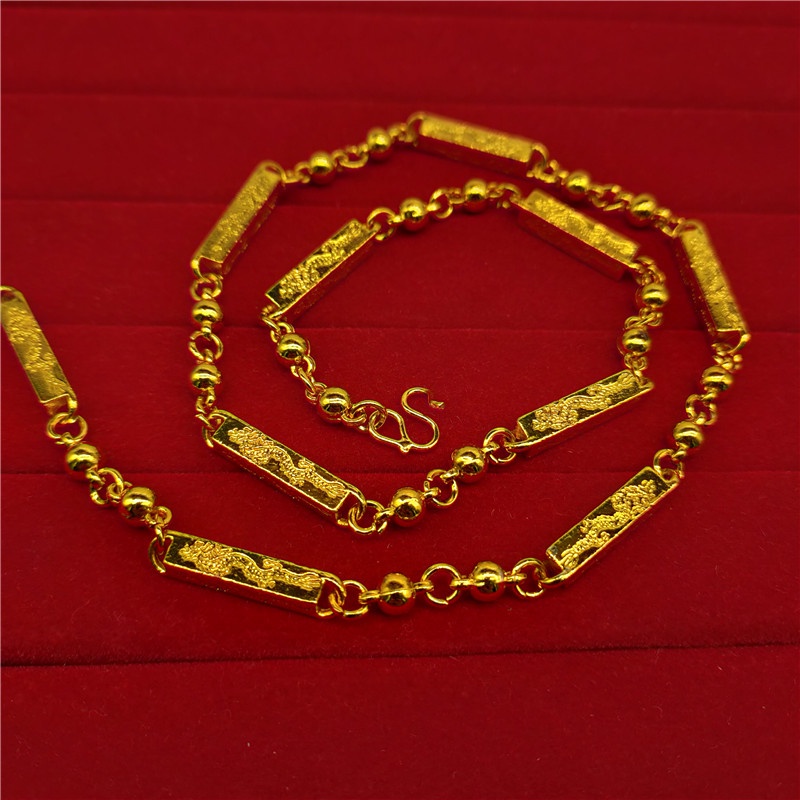 Dây Chuyền Mạ Vàng 18K Phong Cách Hip Hop Cá Tính Cho Nam