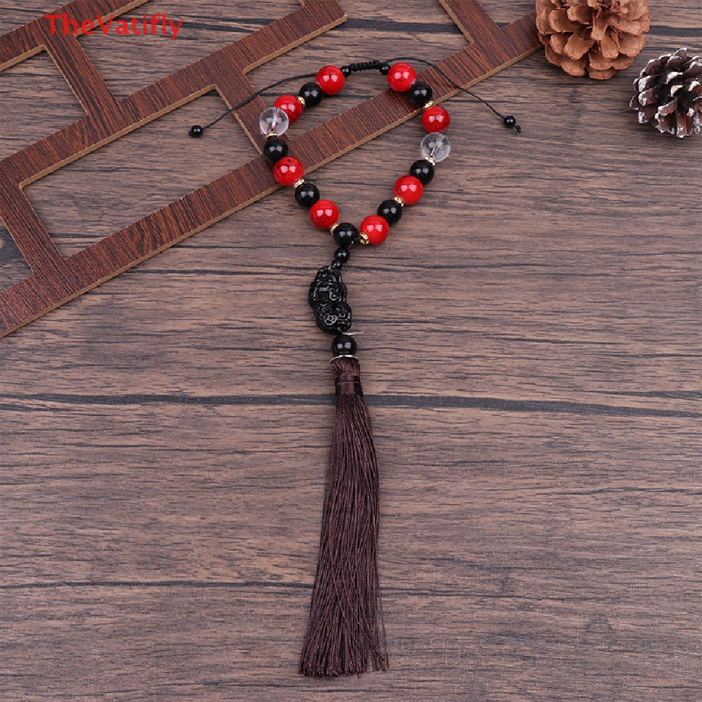 [Thevalifly] Dây Treo Trang Trí Gương Chiếu Hậu Ô Tô Cầu May Mắn Trang Trí Nội Thất Quà Tặng Bán Chạy