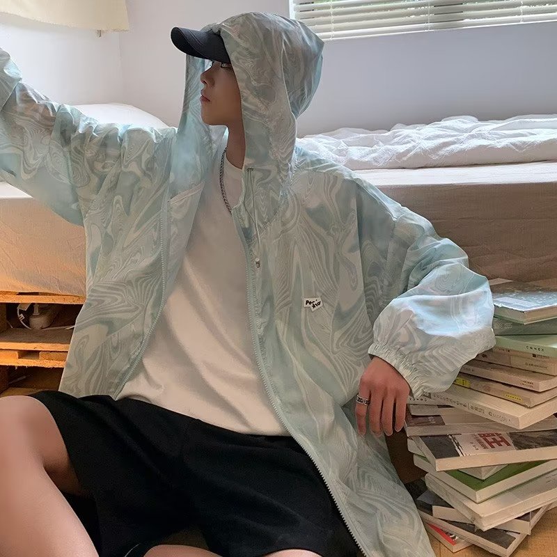 Áo Khoác Chống Nắng Chất Liệu Lụa Mỏng Thời Trang Mùa Hè Cho Bé Trai