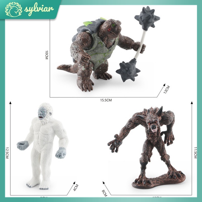 Mô Hình Rùa / Người Tuyết / Chó Sói Sống Động Dành Cho Người Hâm Mộ