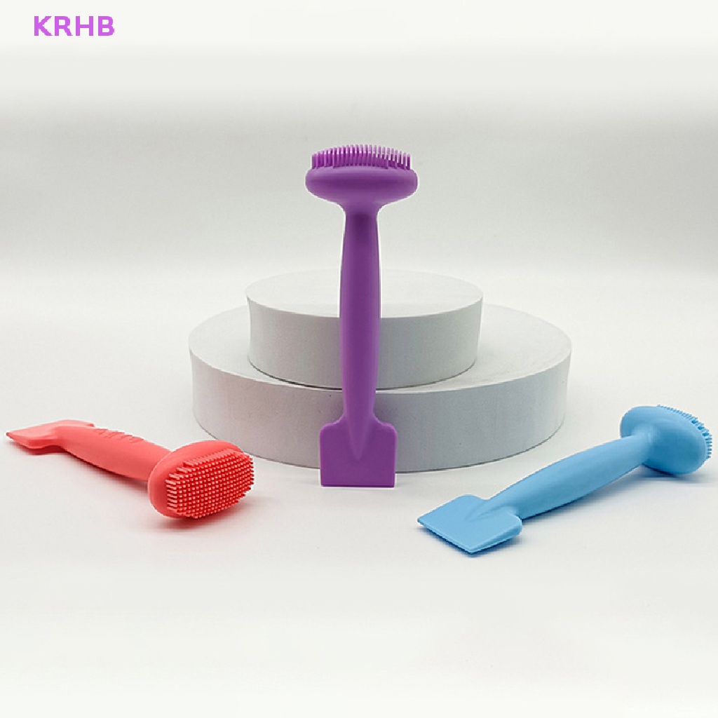 1 Cọ Rửa Mặt Bằng Silicone Mềm Hai Đầu Chất Lượng Cao Mới