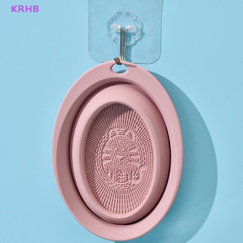 Dụng Cụ Vệ Sinh Cọ Trang Điểm Bằng Silicone Tiện Dụng Mới