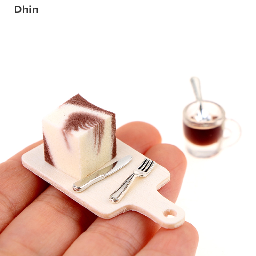 Bộ Khay Đựng Bánh Mousse / Sô Cô La Tỉ Lệ 1: 12 Dành Cho Nhà Búp Bê