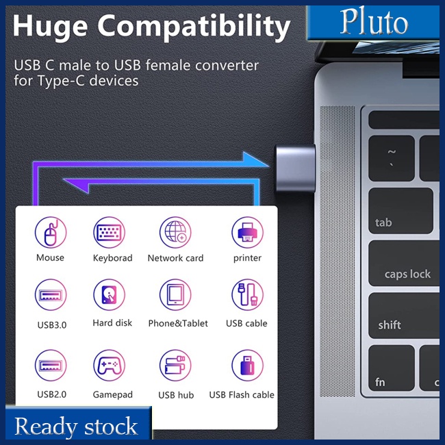 Mới Hub Chuyển Đổi Usb3.0 5gbps Type C Sang Usb 3.0 2 Trong 1 Tốc Độ Cao