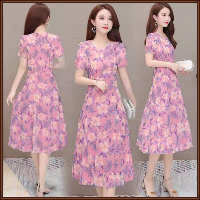 Đầm Dáng Ôm In Hoa Thời Trang Mùa Hè Cho Nữ