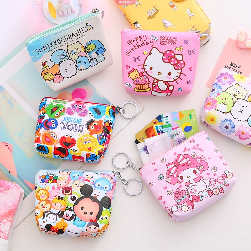 SANRIO Ví Đựng Tiền Xu Mini Hình Hello Kitty Dễ Thương Cho Nữ