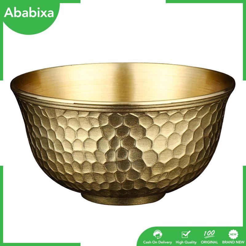 [Ababixa] Bát Ăn Kem / Salads Đáy Phẳng Bằng Đồng Cổ Điển Hạng Nặng Trang Trí Cho Trái Cây / Trái Cây / Chim Ruồi