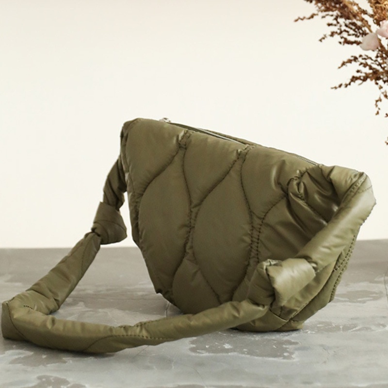 Túi Đeo Chéo Vai Bằng Nylon Họa Tiết Hình Thoi Dành Cho Nữ Thanh Thiếu Niên