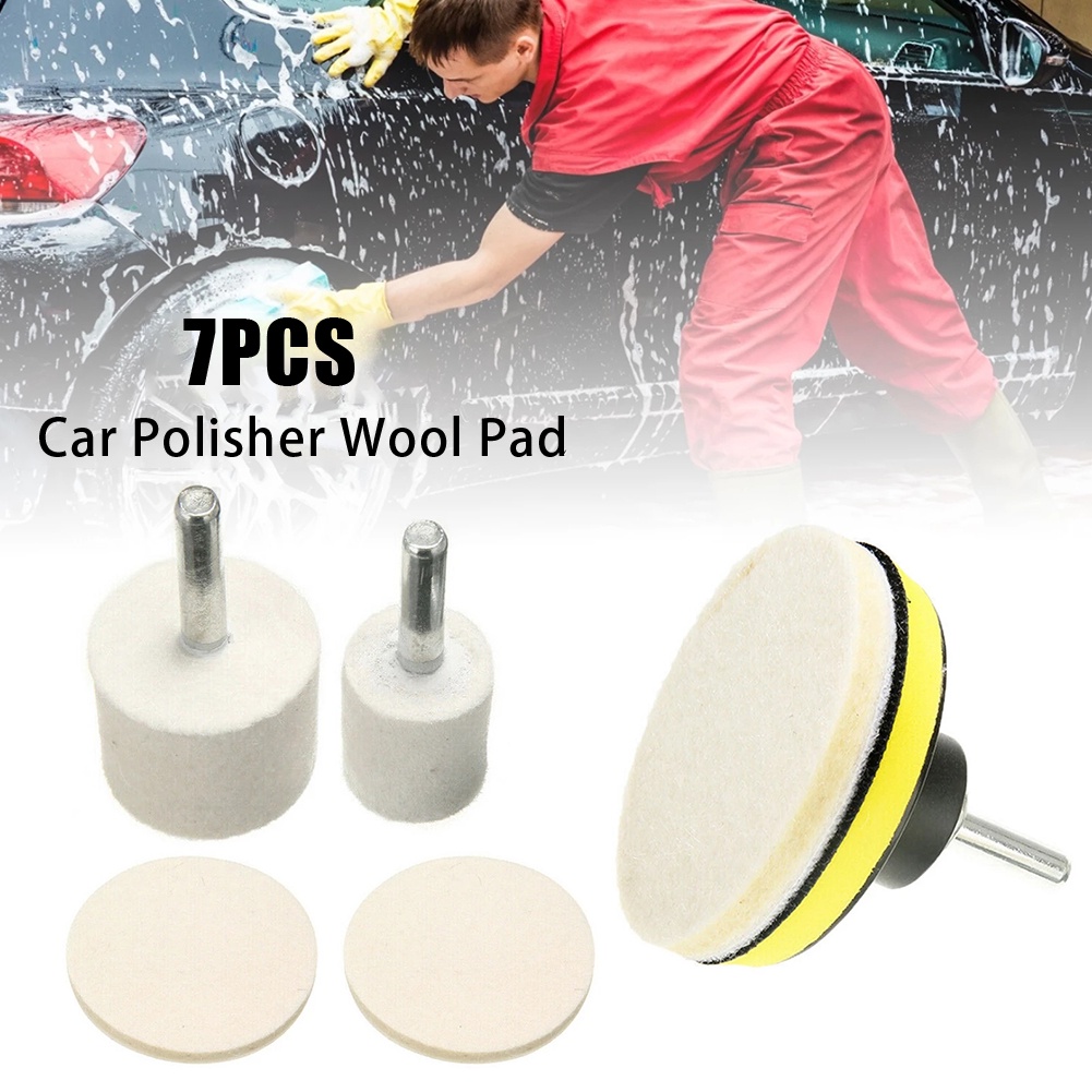 Set 7 Miếng Len Đánh Bóng Xe Ô Tô
