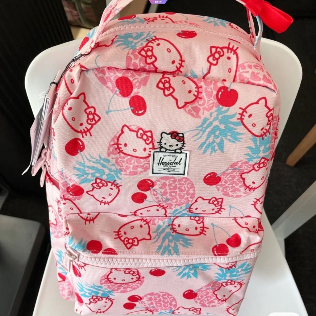 SANRIO Balo Nylon Cỡ Lớn Hình Hello Kitty Màu Hồng Cho Nữ Y2k