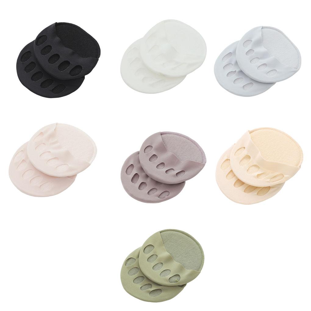 1 Cặp Đệm Lót Ngón Chân Mềm Mại Thoáng Khí Giặt Được Dùng Khi Đi Mua Sắm / Du Lịch