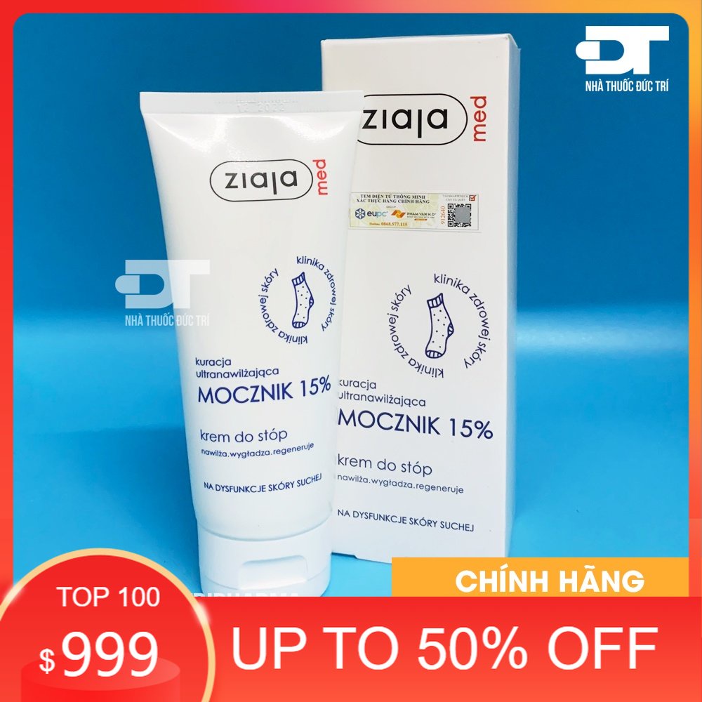Kem Dưỡng Làm Mềm Da 15% Urê - Ziaja Med 15% Urea Cream 100ml
