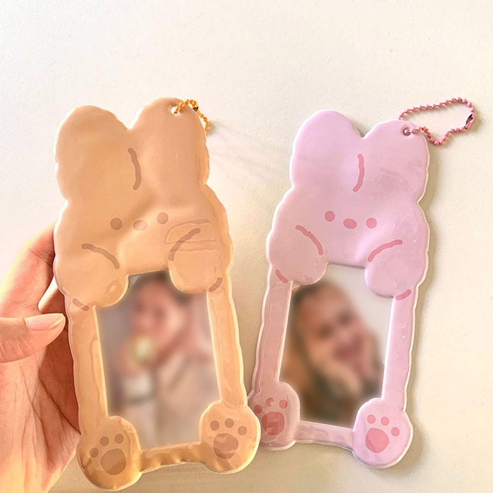 Giá Đỡ Thẻ ID / Ảnh Trong Suốt Họa Tiết Hoạt Hình Kpop Trang Trí Cửa Sổ